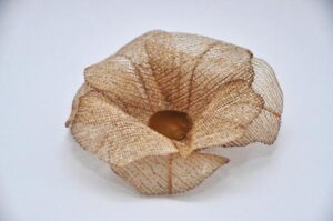 Flor tela brilho 2 camadas s/folha mod Hebe