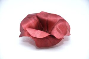 Flor cetim 2 camadas mod Hebe s/folha