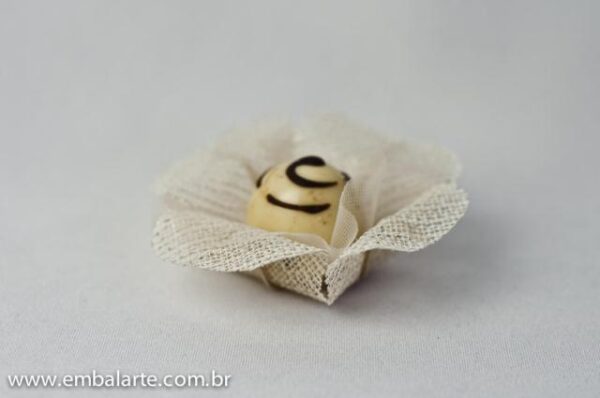 Flor tela brilho arame mod trevo