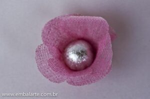 Flor tela cor marcada trevo