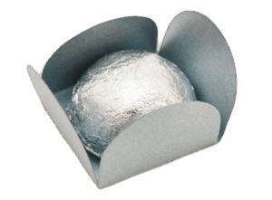 Porta bombom 03x03 redondo baixo papel cartão cor