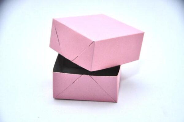 Caixa p/bem casado papel cartão cor s/visor