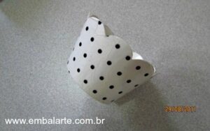 Emalagem para cupcake papel cartão cor