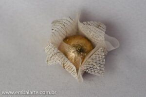 Flor tela brilho 4 folhas