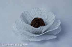 Flor tela brilho mod MA s/fitas