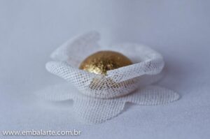 Flor tela cor 2 camadas mod vitória régia