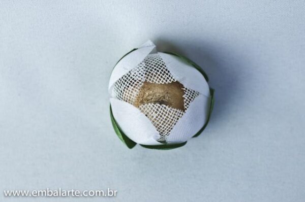 Flor cetim tela cor mod Ilza