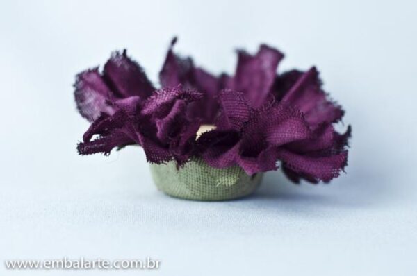 Flor tecido algodão torcida