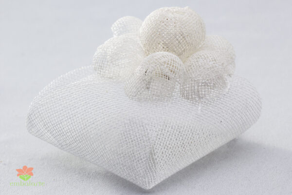 Bem casado tela cor G c/camélia M e cordão