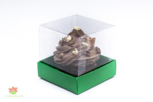 Caixa acetato 08x08x10 Revestida fundo papel cartao cor