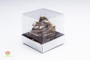 Caixa acetato 08x08x10 Revestida fundo papel cartao brilho