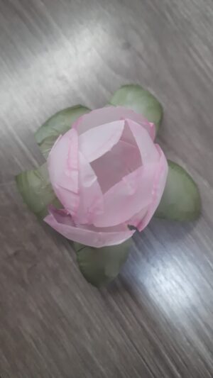 Flor papel vegetal boleada