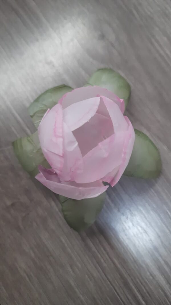 Flor papel vegetal boleada