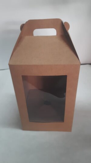 Bolsa 12x12x18 branco/kraft