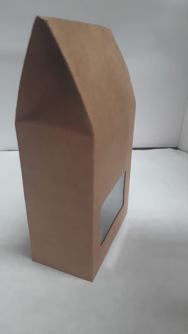 Embalagem biscoito 12x07x15 branco/kraft