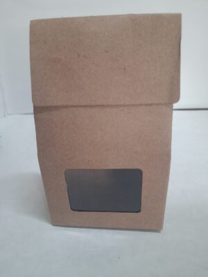 Embalagem biscoito 11x10x05,5 branco/kraft