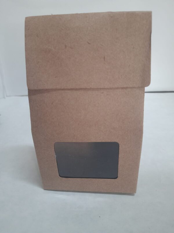 Embalagem biscoito 11x10x05,5 branco/kraft