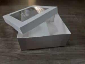 Caixa 14x14x06 papel branco ou kraft